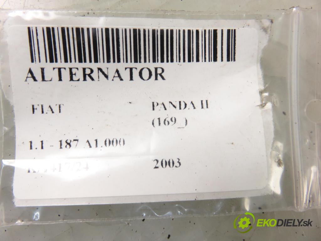 FIAT PANDA (169_) HB 2003 40,00 1.1 54 - 187 A1.000 1108,00 Alternátor 46843093 (Alternátory)