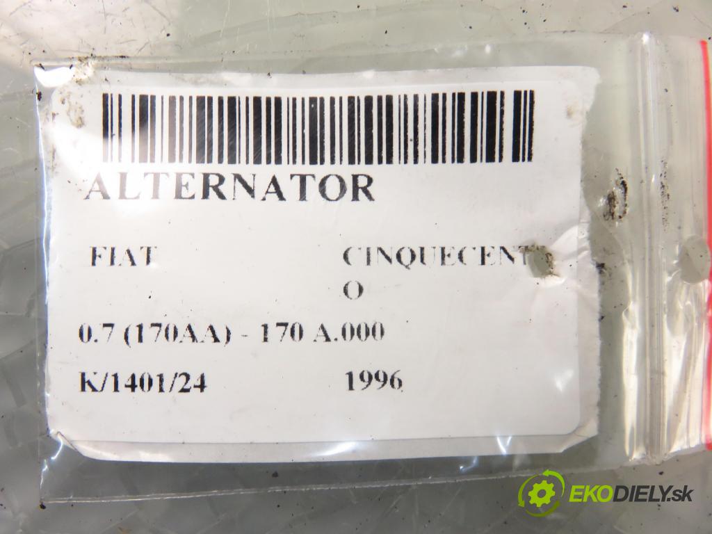 FIAT CINQUECENTO (170_) HB 1996 23,00 0.7 (170AA) - 170 A.000 704,00 Alternátor  (Alternátory)