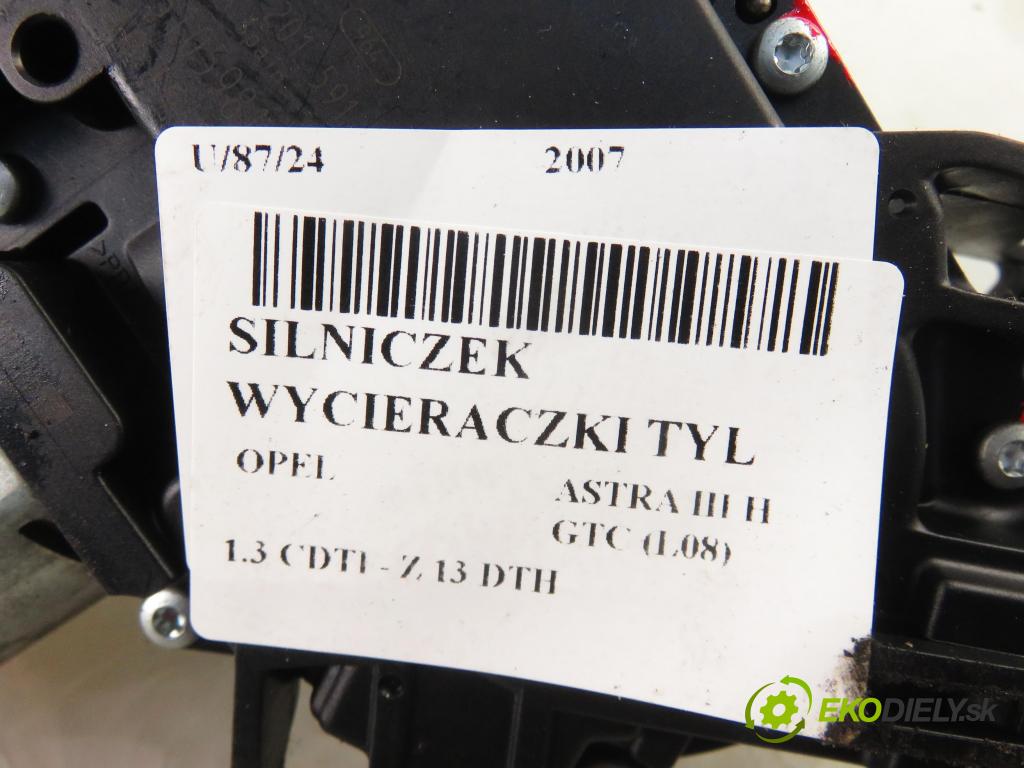 OPEL ASTRA H GTC (L08) HB 2007 0,00 1.3 CDTI - Z 13 DTH 1248,00 motorek stěrače ZADNÍ: 0390201591 ; 13105981
