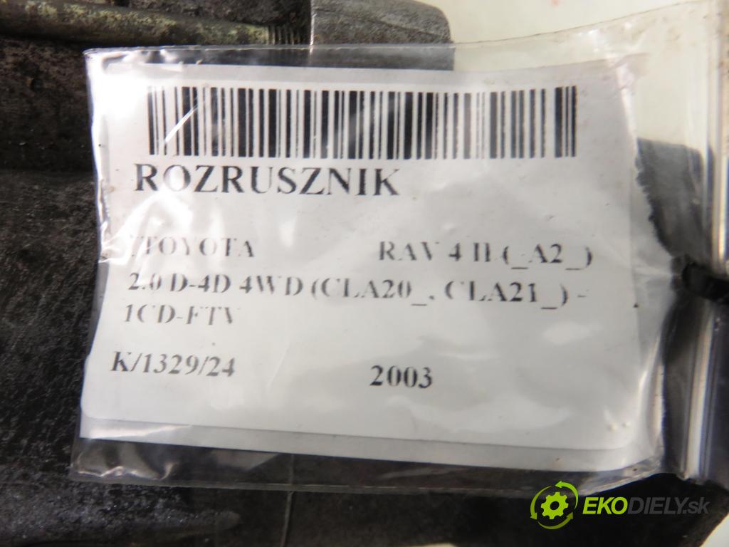 TOYOTA RAV 4 II (_A2_) SUV 2003 85,00 2.0 D-4D 4WD 116 - 1CD-FTV 1995,00 Štartér 2810064300 ; 2280003622 (Štartéry)