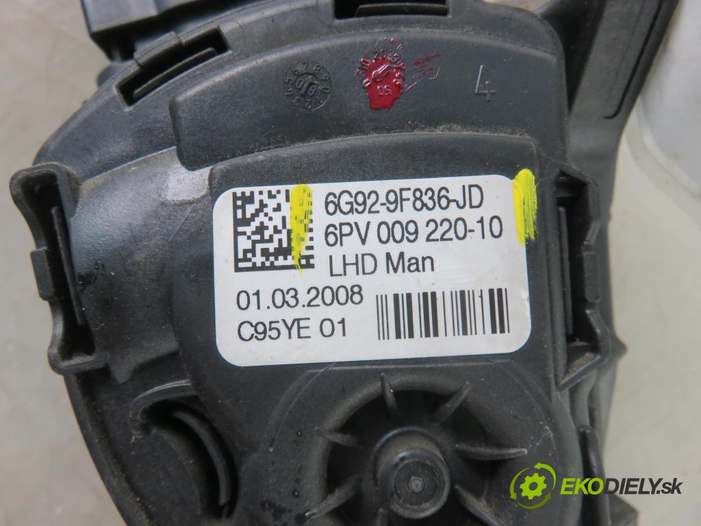 FORD S-MAX (WA6) MINIVAN 2006 92,00 1.8 TDCi 125 - QYWA 1753,00 Potenciometer plynu 6G929F836JD ; 6PV00922010 (Pedále)
