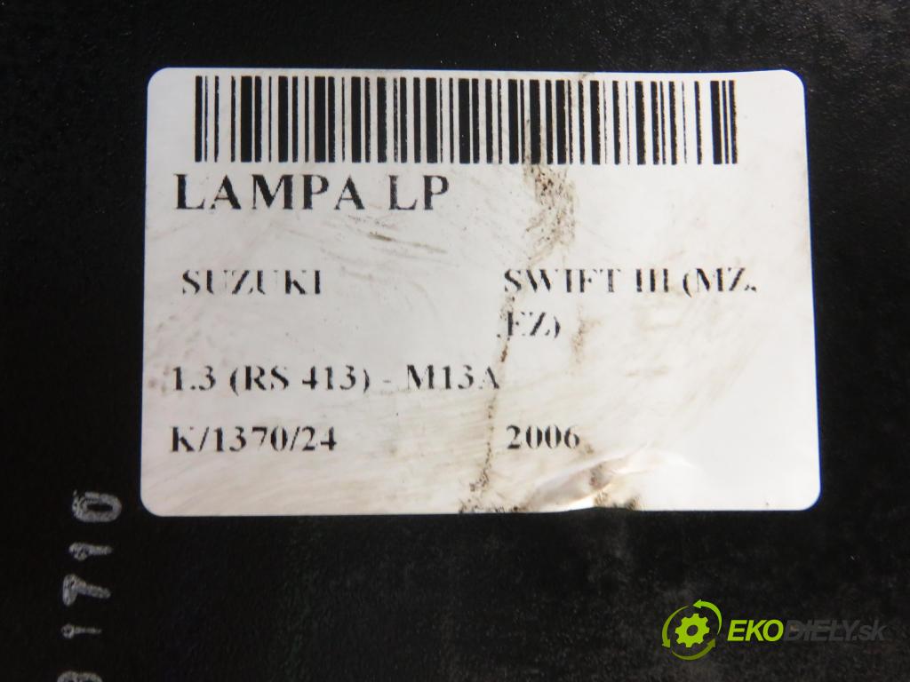 SUZUKI SWIFT III (MZ, EZ) HB 2006 68,00 1.3 92 - M13A 1328,00 Svetlo LP 