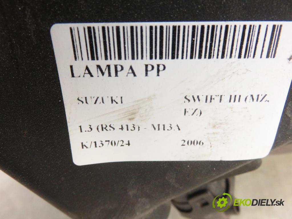 SUZUKI SWIFT III (MZ, EZ) HB 2006 68,00 1.3 92 - M13A 1328,00 Svetlo PP 