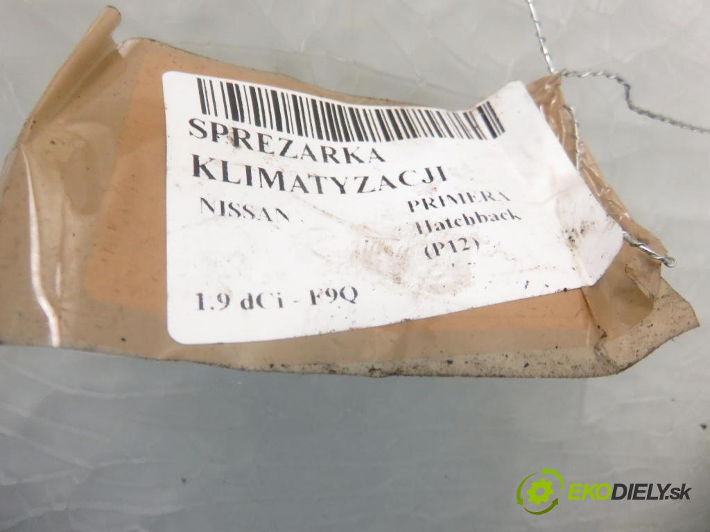NISSAN PRIMERA Hatchback (P12) LIFTBACK 2003 88,00 1.9 dCi - F9Q 1870,00 KOMPRESOR: klimatizace 8200309193 (Kompresory)