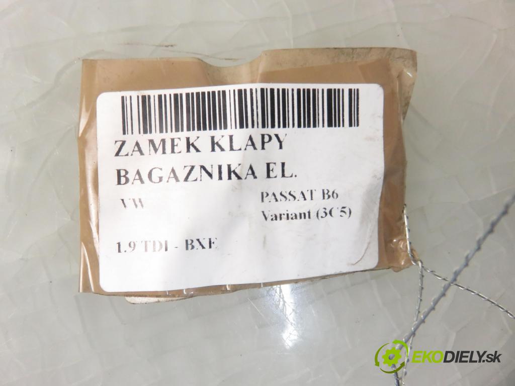 VW PASSAT B6 Variant (3C5) KOMBI 2006 77,00 1.9 TDI - BXE 1896,00 zámok dveří kufr EL. 3C9827645A