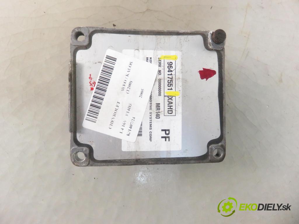 CHEVROLET AVEO / KALOS liftback (T200) HB 2005 69,00 1.4 16V 94 E-TEC II - F14D3 1399,00 řídící jednotka motora 96417551