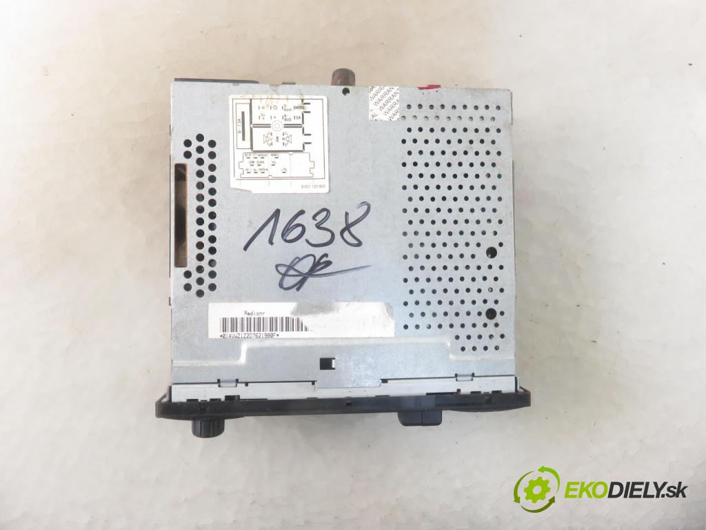 VW POLO (9N_) HB 2006 47,00 1.2 12V 64 - AZQ 1198,00 RADIO Modul 6X0035152B