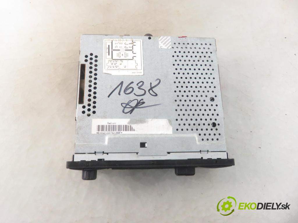 VW POLO (9N_) HB 2006 47,00 1.2 12V 64 - AZQ 1198,00 RADIO Modul 6X0035152B