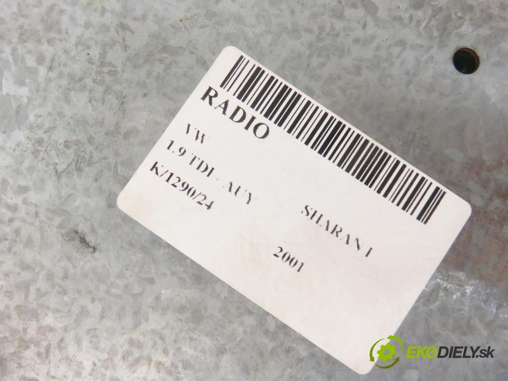 VW SHARAN (7M8, 7M9, 7M6) MINIVAN 2001 85,00 1.9 TDI PD 115 - AUY 1896,00 RADIO