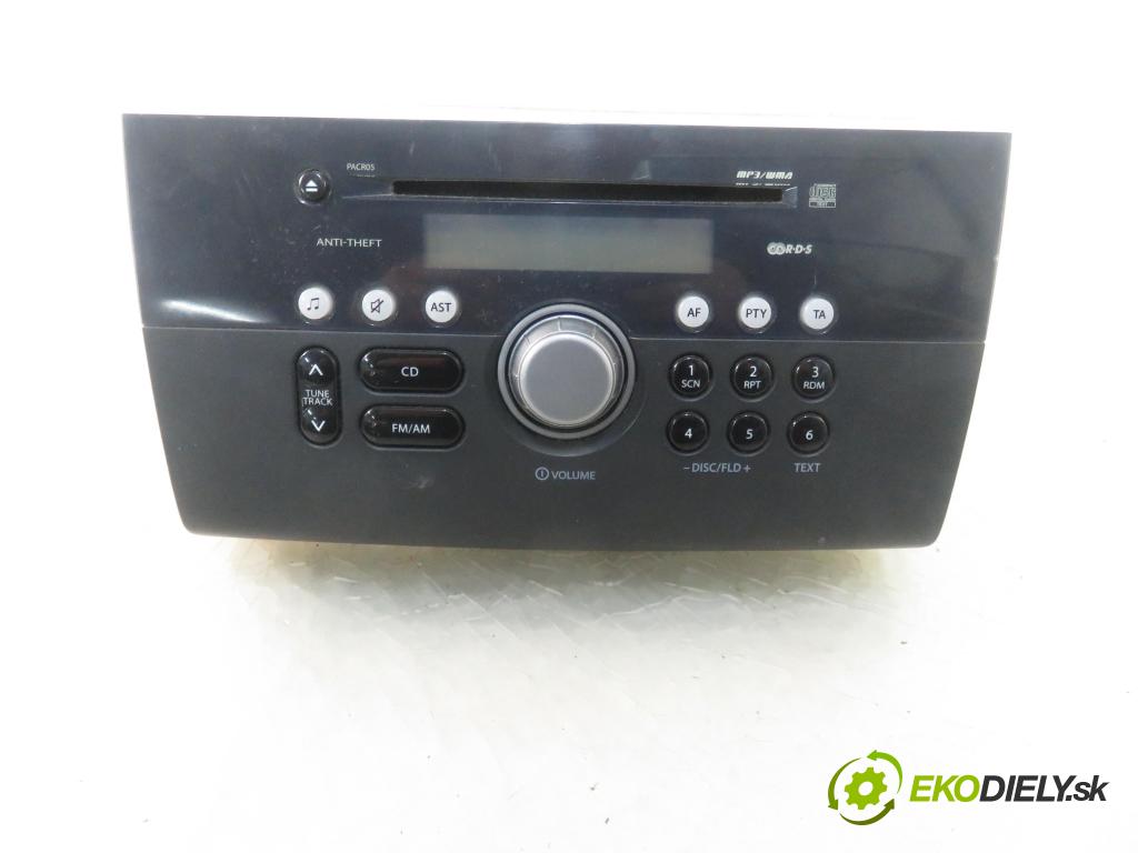 SUZUKI SWIFT III (MZ, EZ) HB 2006 68,00 1.3 92 - M13A 1328,00 RADIO CD 391012J3