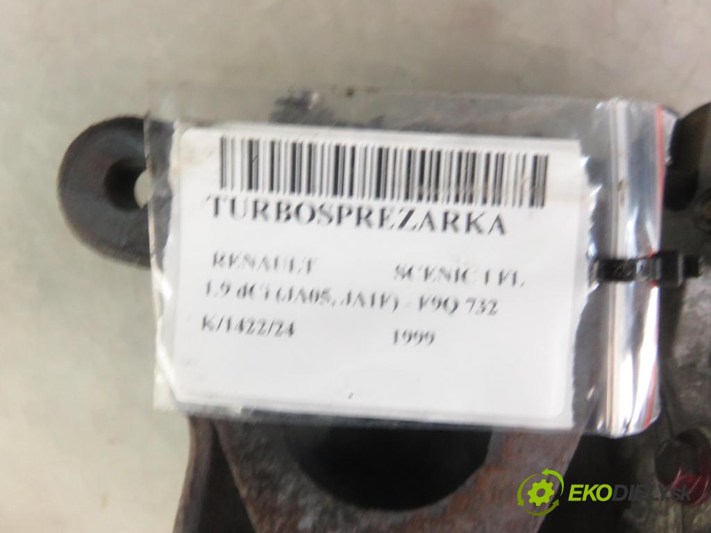RENAULT SCENIC I (JA0/1_) MINIVAN 1999 75,00 1.9 dCi 102 - F9Q 732 1870,00 RYCHLONABÍJEČKA: 7700105102C (Turbodúchadla (kompletní))