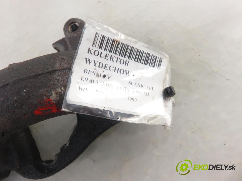 RENAULT SCENIC I (JA0/1_) MINIVAN 1999 75,00 1.9 dCi 102 - F9Q 732 1870,00 potrubí VYČERPAT: 110182F7 (Výfukové potrubí)