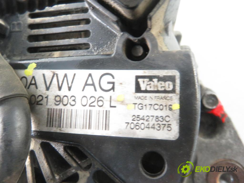 VW PASSAT B6 Variant (3C5) KOMBI 2006 77,00 1.9 TDI - BXE 1896,00 Alternátor 021903026L ; TG17C019 (Alternátory)
