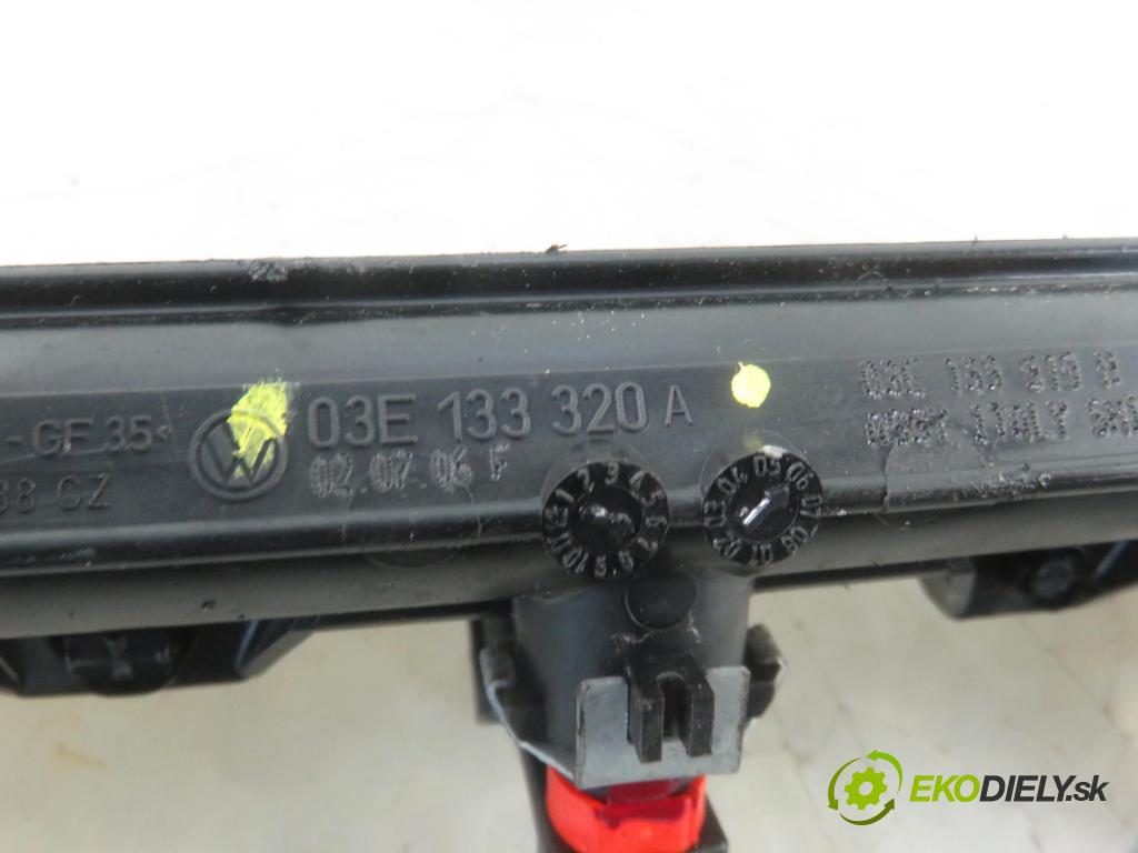 VW POLO (9N_) HB 2006 47,00 1.2 12V 64 - AZQ 1198,00 Lišta vstrekovacia 03E906031A ; 03E133320A (Vstrekovacie lišty)