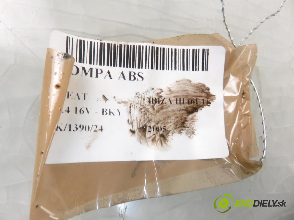SEAT IBIZA III (6L1) HB 2005 55,00 1.4 16V - BKY 1390,00 pumpa ABS 6Q0907379AA (Pumpy brzdové)