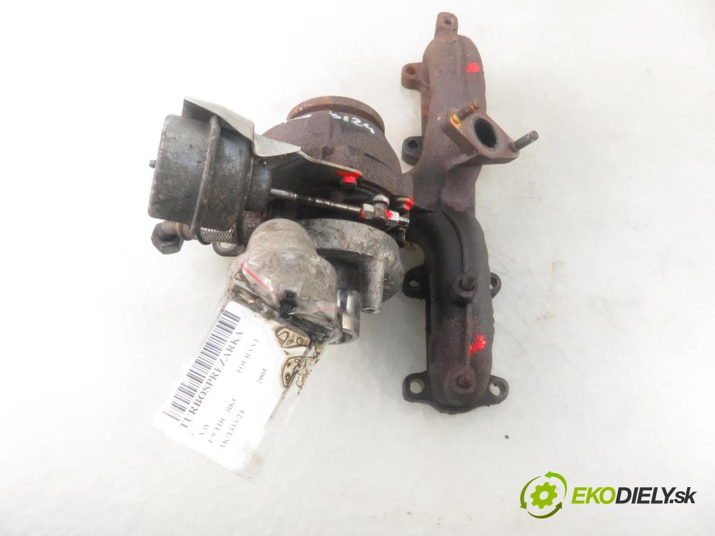 VW TOURAN (1T1, 1T2) MINIVAN 2005 77,00 1.9 TDI - BKC 1896,00 RYCHLONABÍJEČKA: 038253056E (Turbodúchadla (kompletní))