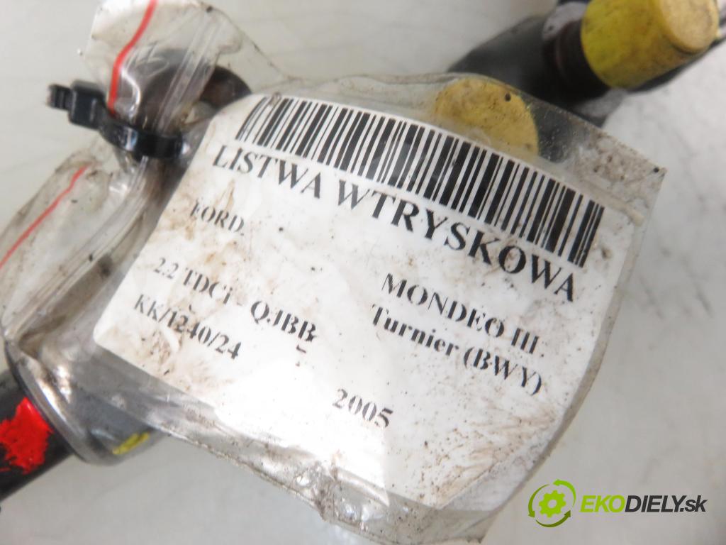 FORD MONDEO III Turnier (BWY) KOMBI 2005 114,00 2.2 TDCi 155 - QJBB 2198,00 Lišta vstrekovacia 2S7Q9D280AE ; 55PP0301 (Vstrekovacie lišty)