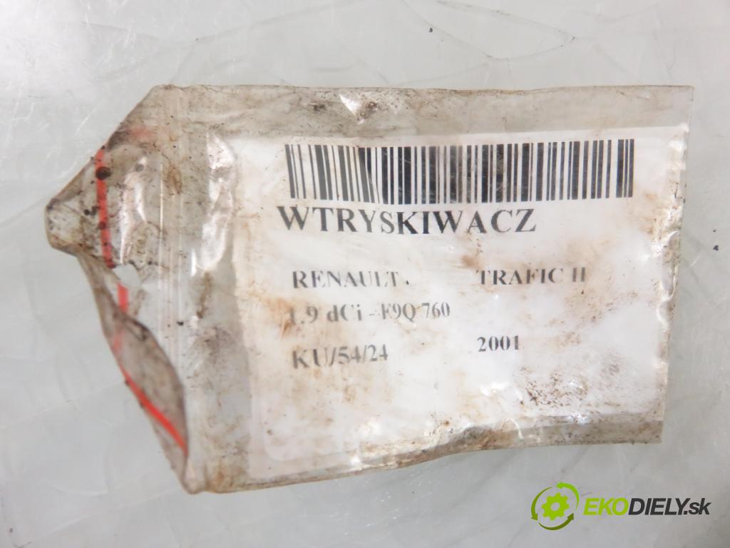 RENAULT TRAFIC II Skrzynia (FL) FURGON 2001 74,00 1.9 dCi - F9Q 760 1870,00 vstrekovač 0445110021 ; 7700111014 (Vstrekovače)
