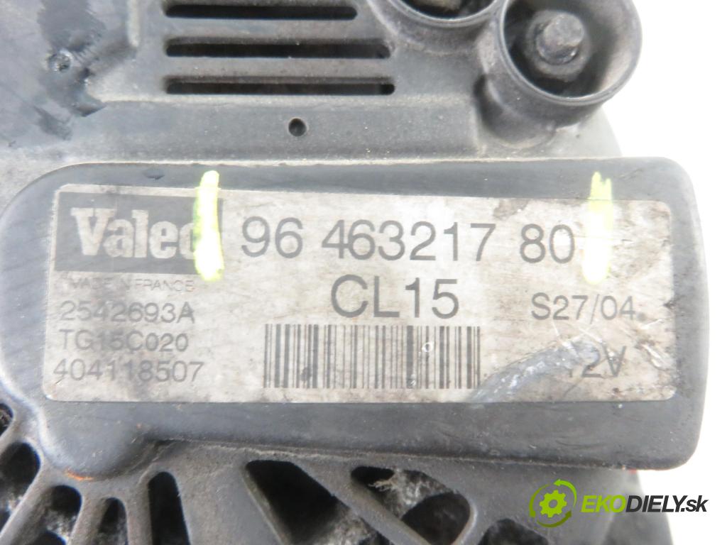 CITROEN C5 II Break (RE_) KOMBI 2005 80,00 1.6 HDi (RE8HZB) - 9HZ (DV6TED4) 1560,00 Alternátor 9646321780 (Alternátory)