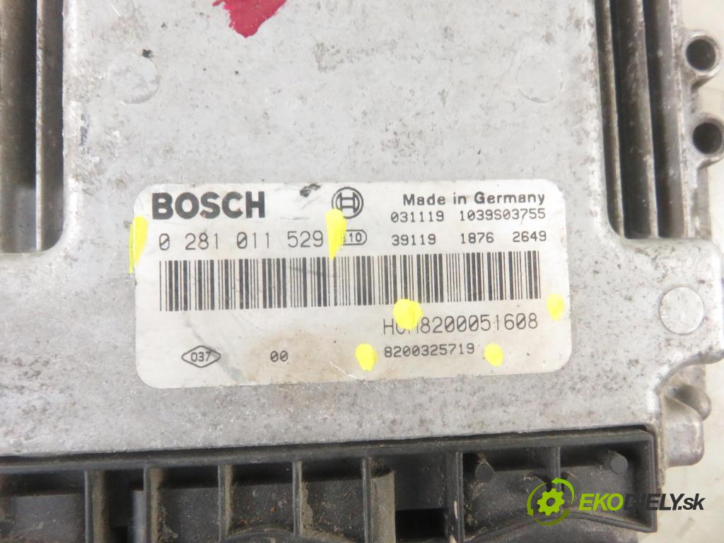 RENAULT TRAFIC II Autobus (JL) BUS 2004 74,00 1.9 dCI 100 (JL0C) - F9Q 760 1870,00 řídící jednotka motora 8200051608 ; 8200325719 ; 0281011529