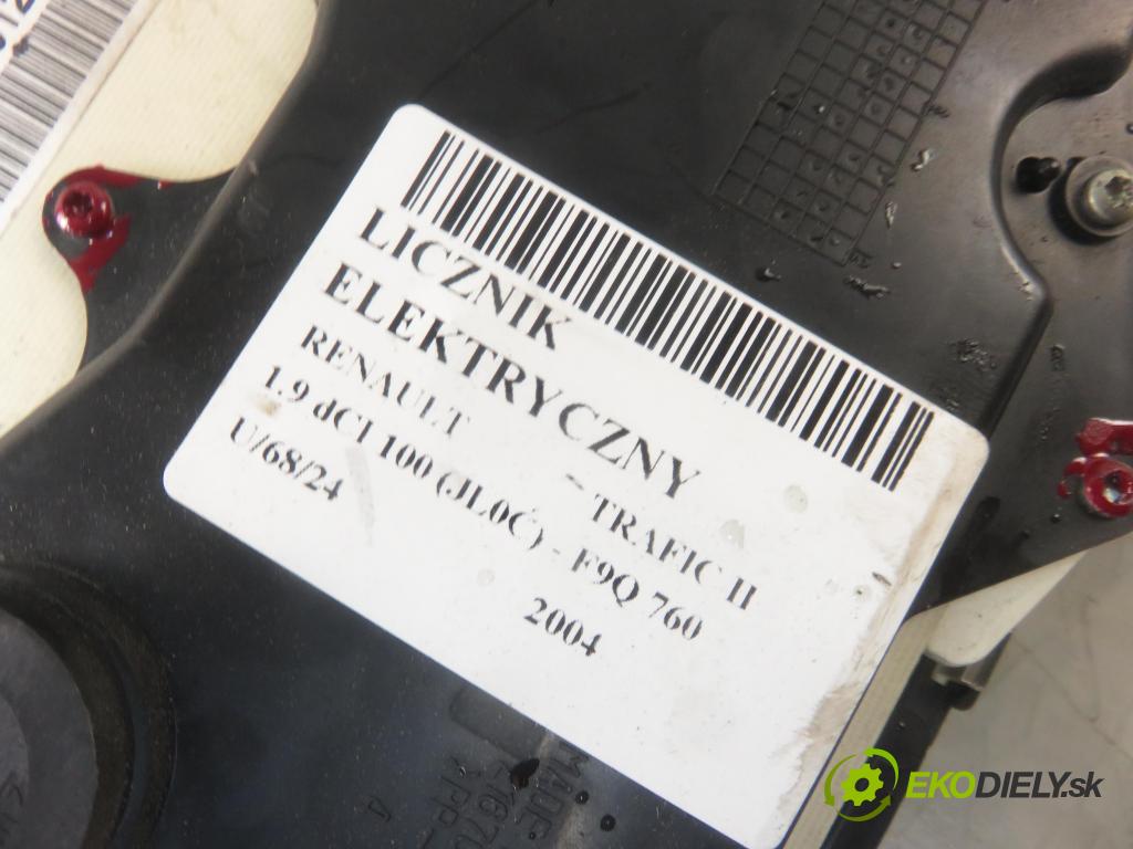 RENAULT TRAFIC II Autobus (JL) BUS 2004 74,00 1.9 dCI 100 (JL0C) - F9Q 760 1870,00 Prístrojovka elektrický 8200390128 ; P8200390128