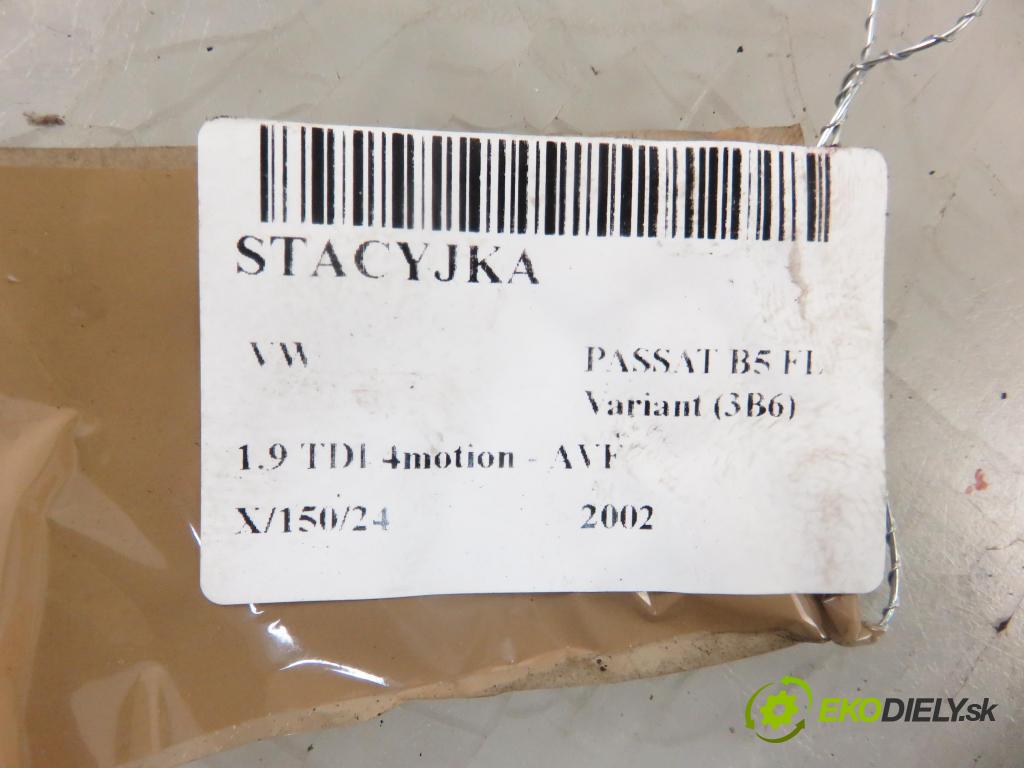 VW PASSAT B5.5 Variant (3B6) KOMBI 2002 96,00 1.9 TDI 4motion - AVF 1896,00 spinačka 4B0905851C (Spínacie skrinky a kľúče)