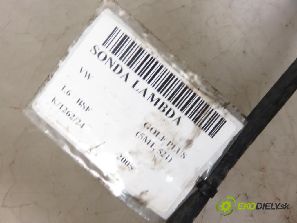 VW GOLF PLUS (5M1, 521) HB 2005 75,00 1.6 - BSF 1595,00 sonda lambda 06A906262BR (Lambda sondy)