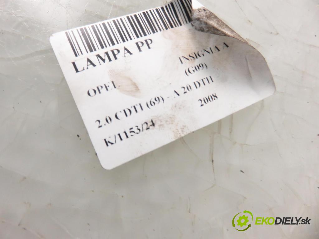 OPEL INSIGNIA A sedan (G09) SEDAN 2008 118,00 2.0 CDTI 160 - A 20 DTH 1956,00 Svetlo PP 13226783