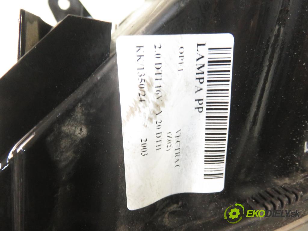 OPEL VECTRA C (Z02) SEDAN 2003 74,00 2.0 DTI 16V 101 - Y 20 DTH 1995,00 Svetlo PP