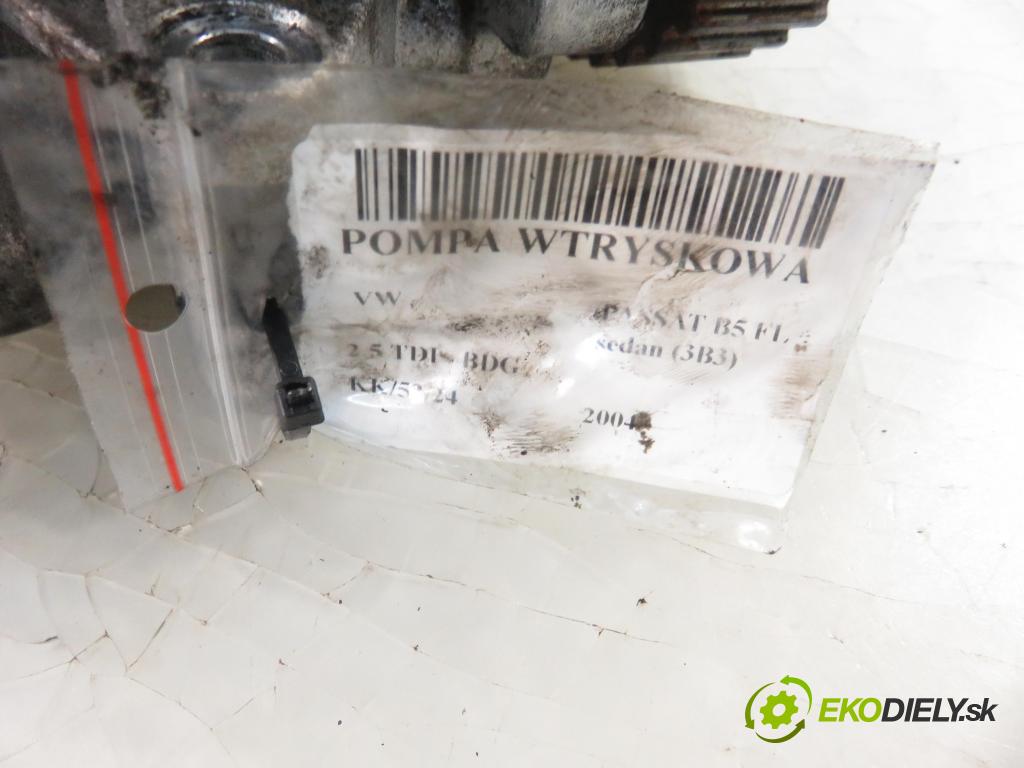 VW PASSAT B5.5 (3B3) SEDAN 2004 120,00 2.5 TDI - BDG 2496,00 Pumpa vstrekovacia 059130106K ; 0470506038 ; 0281010887 (Vstrekovacie čerpadlá)