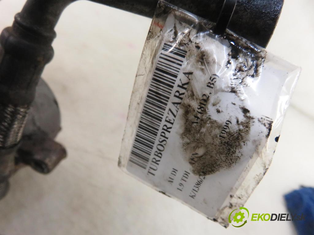 AUDI A4 (8D2, B5) SEDAN 1999 81,00 1.9 TDI 110 - AFN 1896,00 RYCHLONABÍJEČKA: 028145702H (Turbodúchadla (kompletní))
