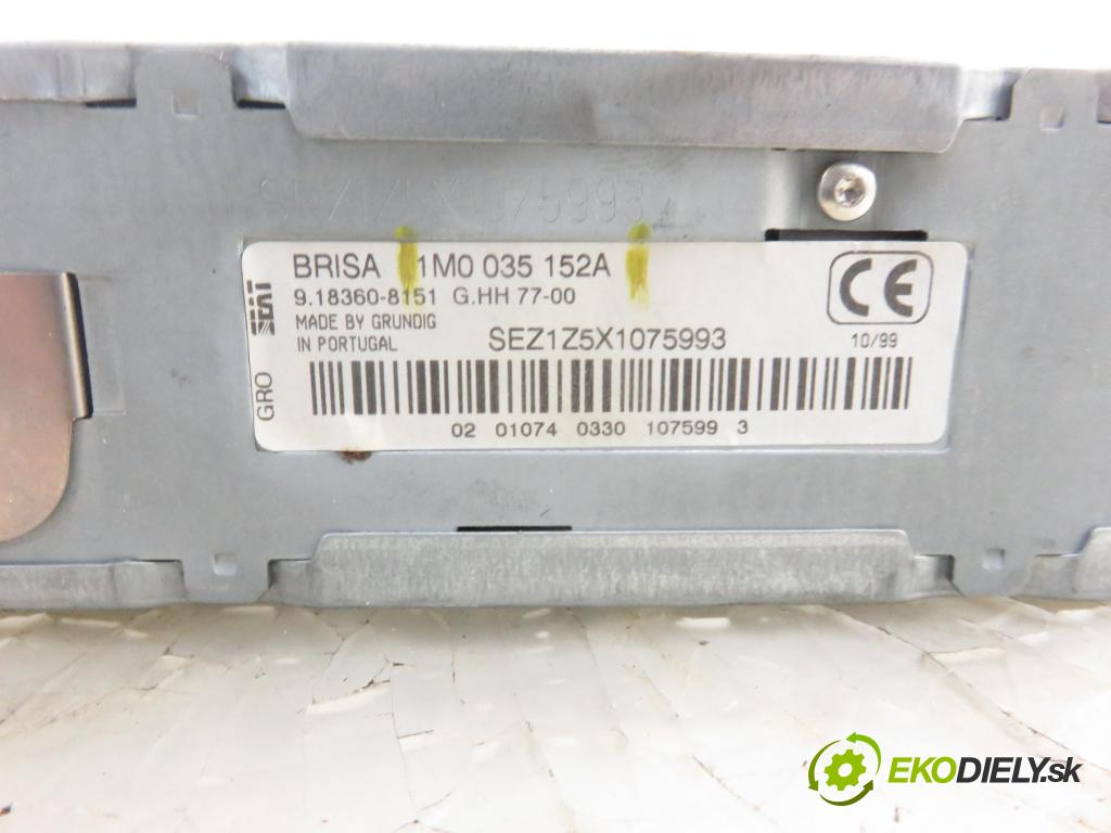 SEAT TOLEDO II (1M2) SEDAN 1999 81,00 1.9 TDI 110 - AHF 1896,00 RADIO Modul 1M0035152A
