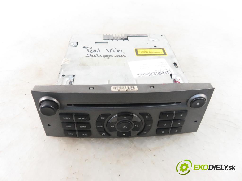 PEUGEOT 407 (6D_) SEDAN 2006 155,00 3.0 V6 (6DXFVJ) 211 -  XFV (ES9A) 2946,00 RADIO CD