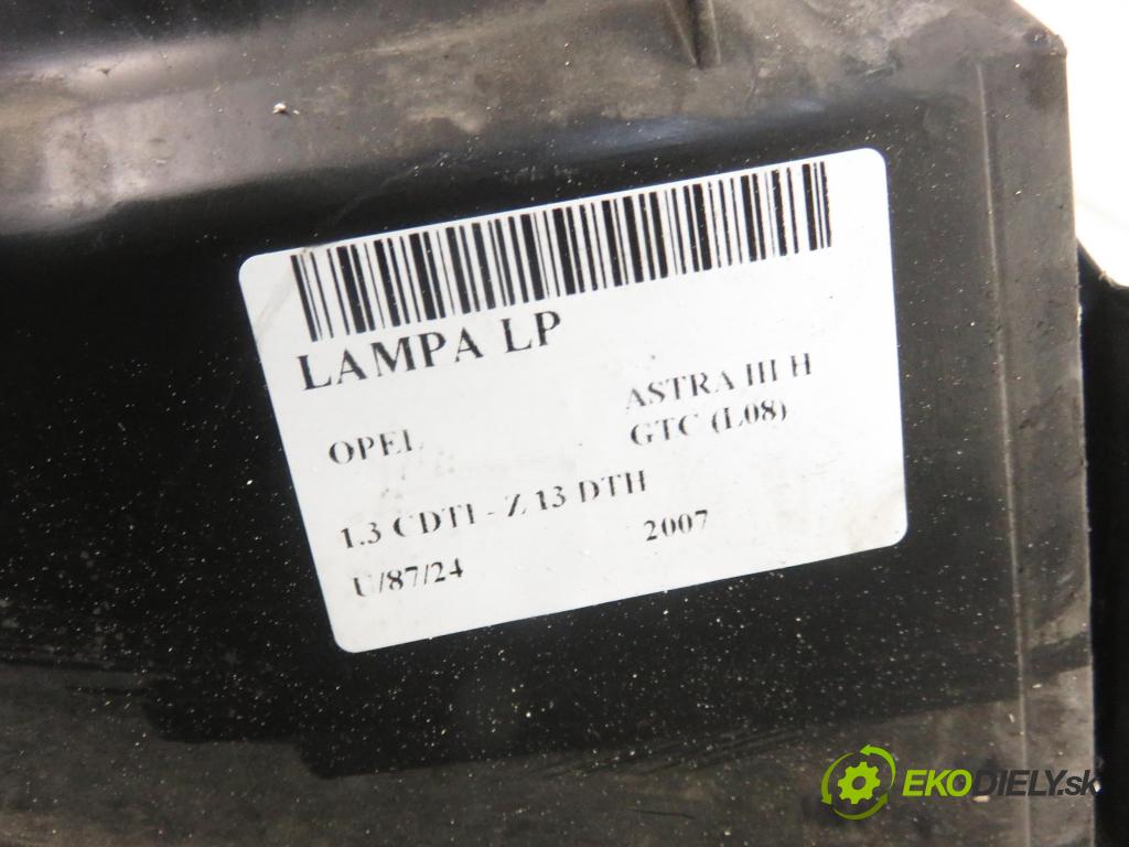 OPEL ASTRA H GTC (L08) HB 2007 0,00 1.3 CDTI - Z 13 DTH 1248,00 Svetlo LP 93178635LH
