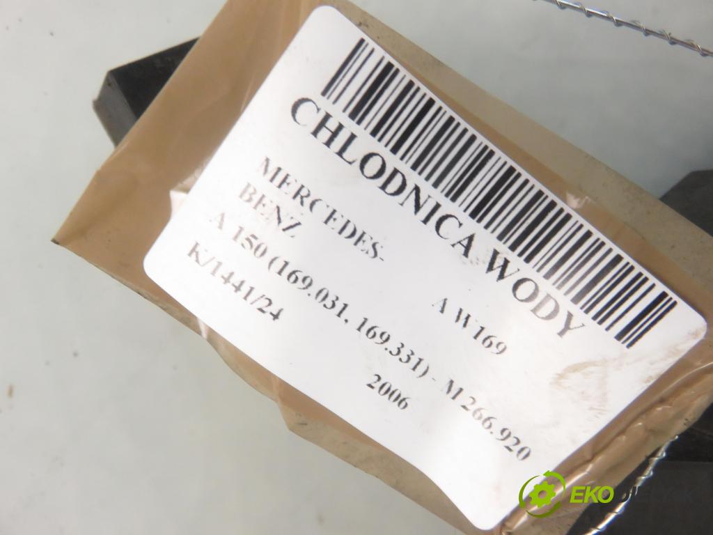 MERCEDES-BENZ KLASA A (W169) MINIVAN 2006 70,00 A 150 (169.031, 169.331) - M 266.920 1498,00 chladič vody 1695000303 ; 1695000604