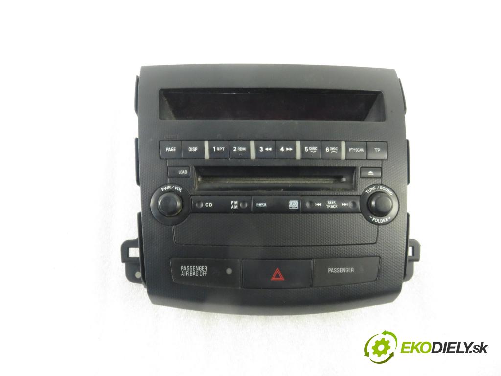 MITSUBISHI OUTLANDER II (CW_W) SUV 2007 103,00 2.0 DI-D 140 - BSY (Volkswagen Group) 1968,00 RADIO CD MN141319