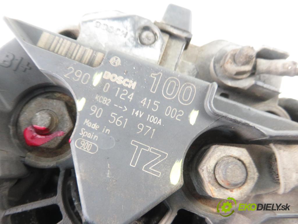 OPEL ZAFIRA A Nadwozie Wielkopojemne (MPV) (T98)  MINIVAN 2002 92,00 1.8 16V 125 - Z 18 XE 1796,00 Alternátor 90561971TZ ; 90561971 ; 0124415002 (Alternátory)