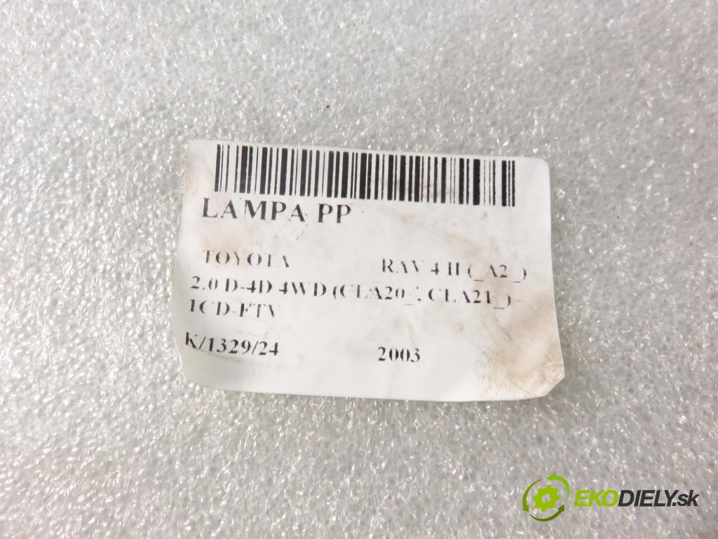 TOYOTA RAV 4 II (_A2_) SUV 2003 85,00 2.0 D-4D 4WD 116 - 1CD-FTV 1995,00 Svetlo PP