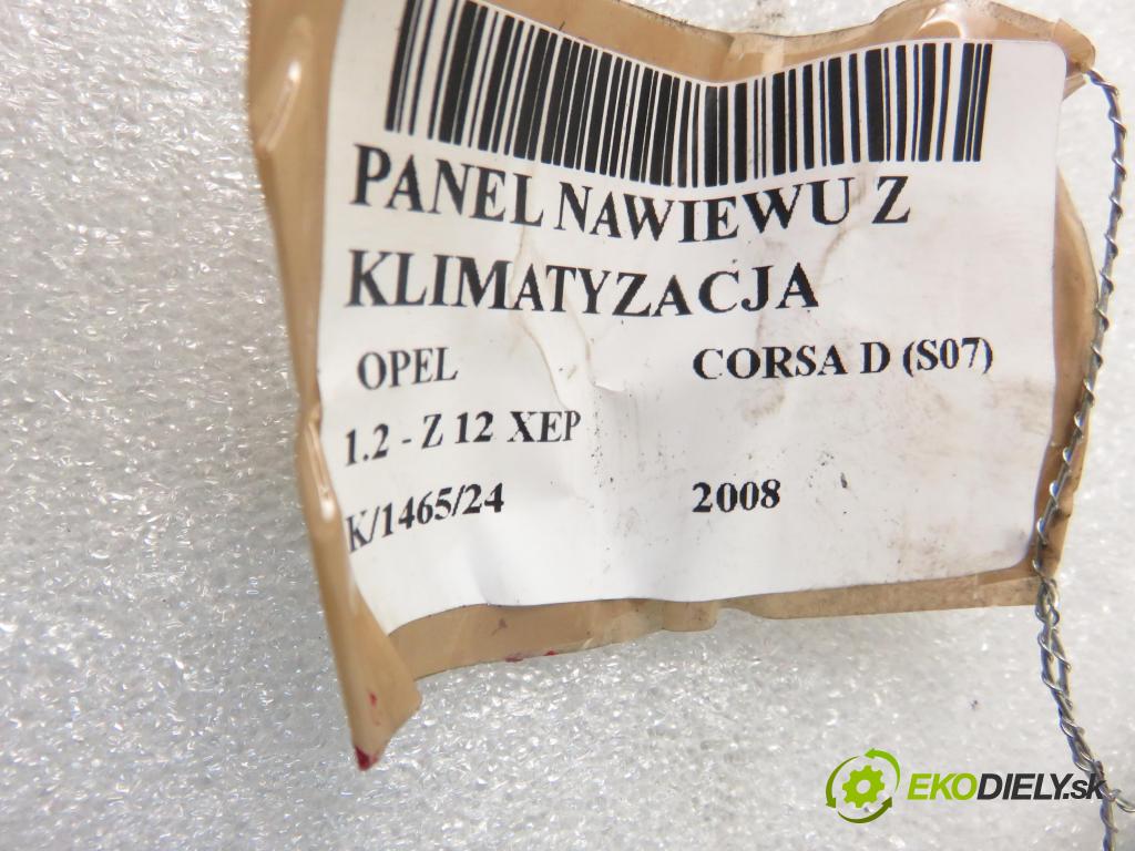 OPEL CORSA D (S07) HB 2008 59,00 1.2 - Z 12 XEP 1229,00 Panel topení KLIMATIZACE: 466119570