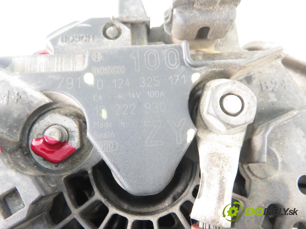 OPEL CORSA D (S07) HB 2008 59,00 1.2 - Z 12 XEP 1229,00 Alternátor 0124325171 ; 13222930ZY (Alternátory)