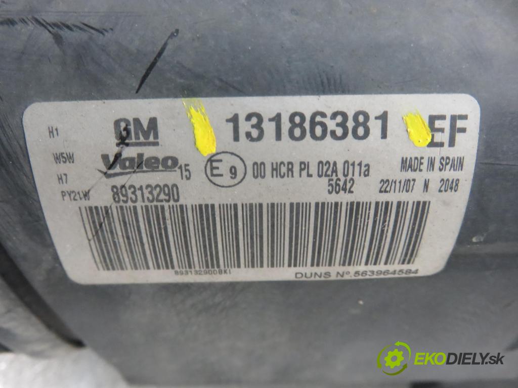 OPEL CORSA D (S07) HB 2008 59,00 1.2 - Z 12 XEP 1229,00 Svetlo LP 13186381