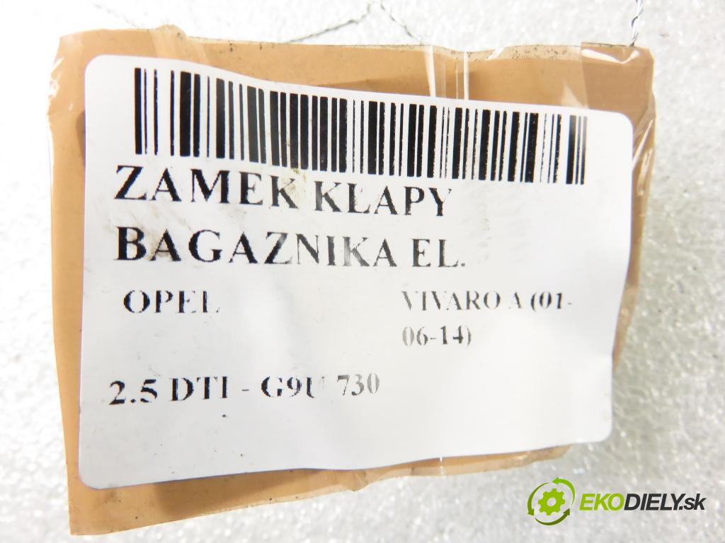 OPEL VIVARO A Autobus (X83) BUS 2005 99,00 2.5 DTI - G9U 730 2464,00 zámok dveří kufr MAN: