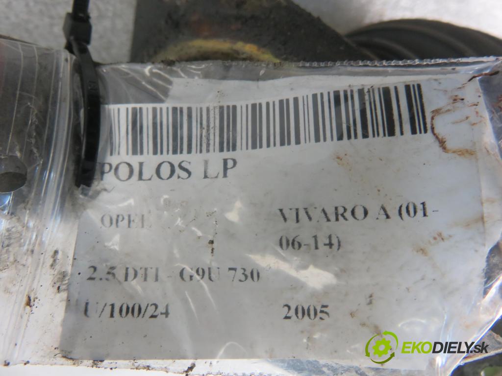OPEL VIVARO A Autobus (X83) BUS 2005 99,00 2.5 DTI - G9U 730 2464,00 Poloos LP 8200485590 ; 93858471