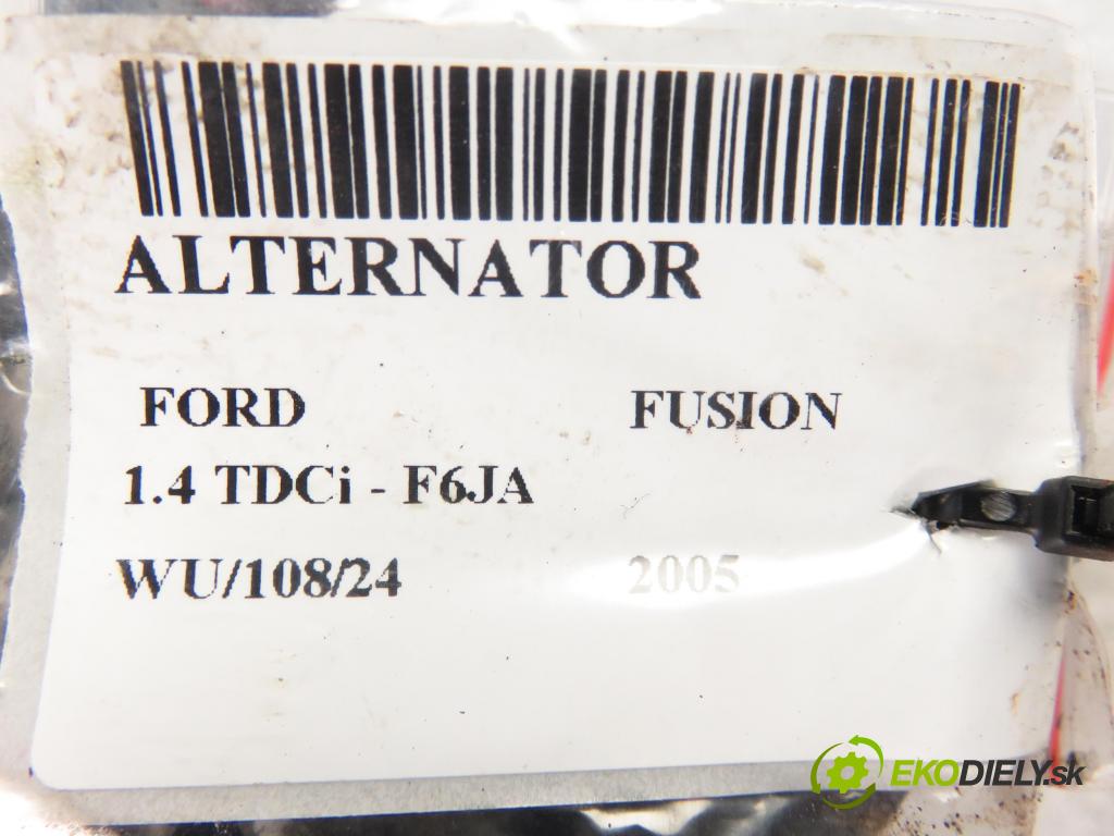 FORD FUSION (JU_) HB 2005 0,00 1.4 TDCi - F6JA 1399,00 Alternátor 3S6TAA (Alternátory)