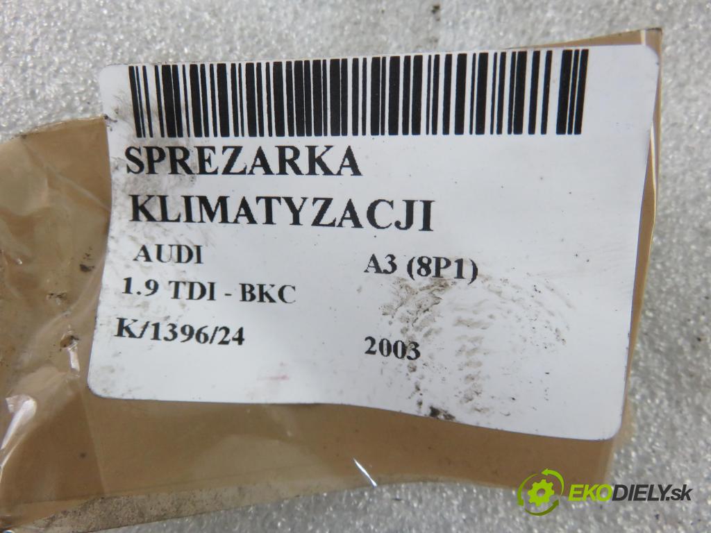 AUDI A3 (8P1) HB 2003 77,00 1.9 TDI PD 105 - BKC 1896,00 KOMPRESOR: klimatizace 1K0820803J ; 4472209353 (Kompresory)