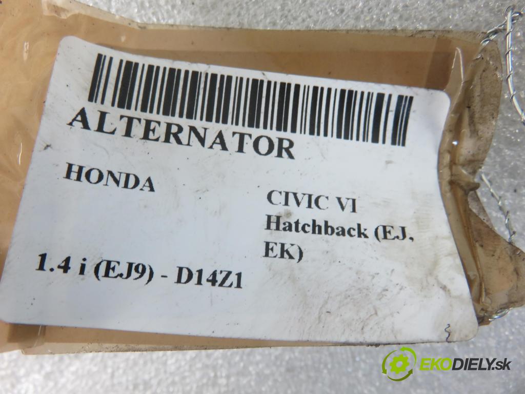 HONDA CIVIC VI Hatchback (EJ, EK) HB 1999 55,00 1.4 i (EJ9) - D14Z1 1396,00 Alternátor  (Alternátory)