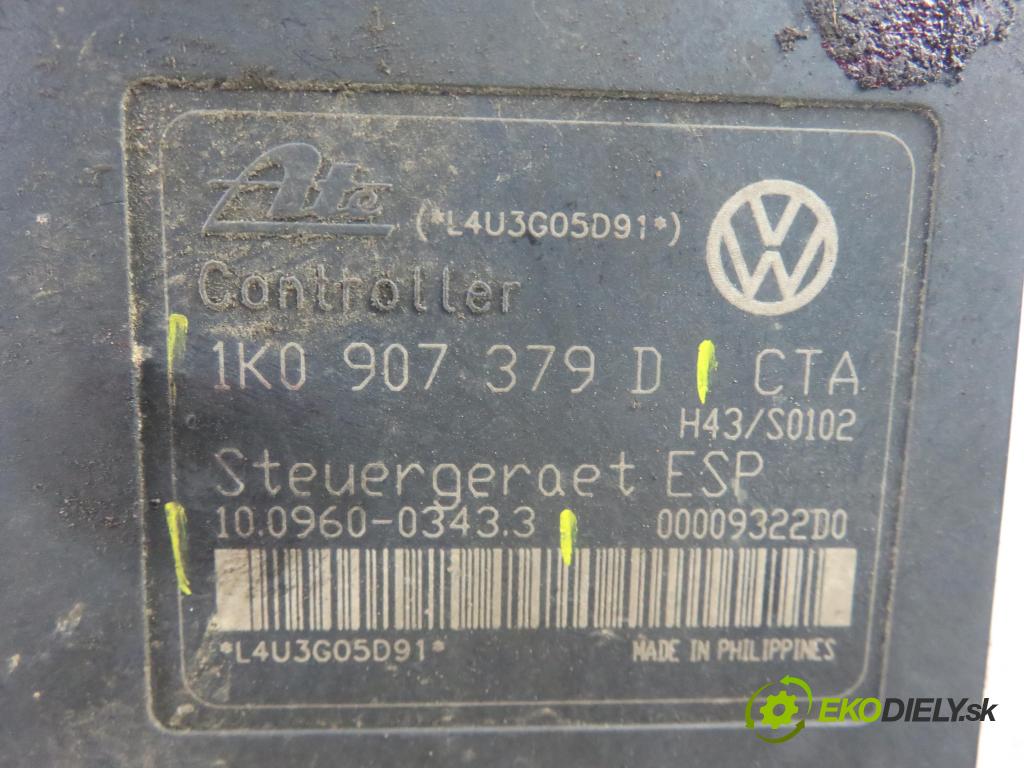 AUDI A3 (8P1) HB 2003 77,00 1.9 TDI PD 105 - BKC 1896,00 Pumpa ABS 1K0614517B ; 10096003433 ; 1K0907379D (Pumpy ABS)