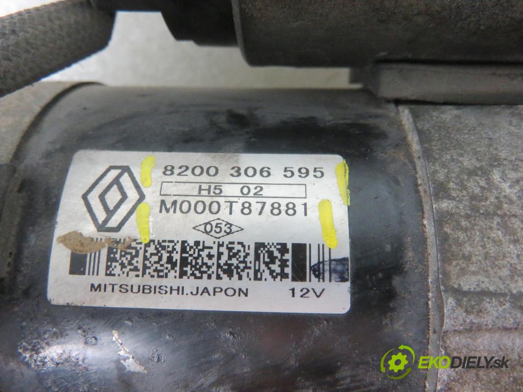 RENAULT MEGANE II (BM0/1_, CM0/1_) HB 2005 63,00 1.5 dCi 86 - K9K 724 1461,00 Štartér M000T87881 ; 8200306595 (Štartéry)