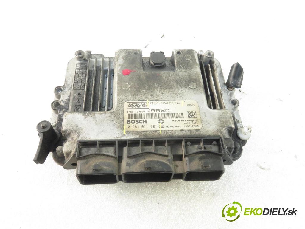 FORD FOCUS C-MAX (DM2) MINIVAN 2007 66,00 1.6 TDCi 90 - HHDA 1560,00 řídící jednotka motora 6M5112A650NC ; 0281011701