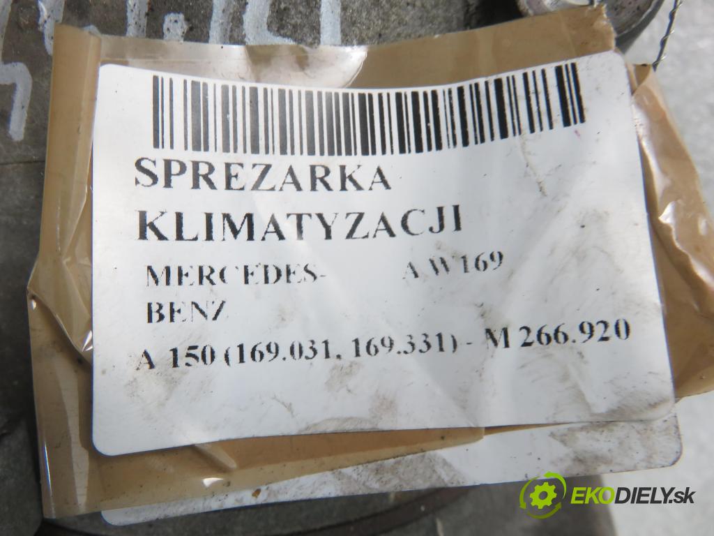 MERCEDES-BENZ KLASA A (W169) MINIVAN 2006 70,00 A 150 (169.031, 169.331) - M 266.920 1498,00 KOMPRESOR: klimatizace 0022301311 ; 4471907690 (Kompresory)